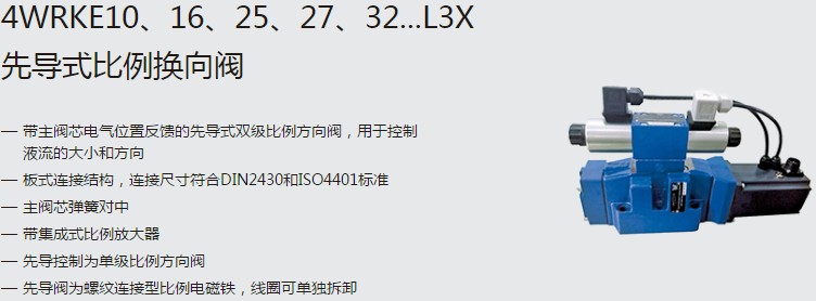 SHLIXIN上海立新4WRKE10、16、25、27、32...L3X先導式比例換向閥